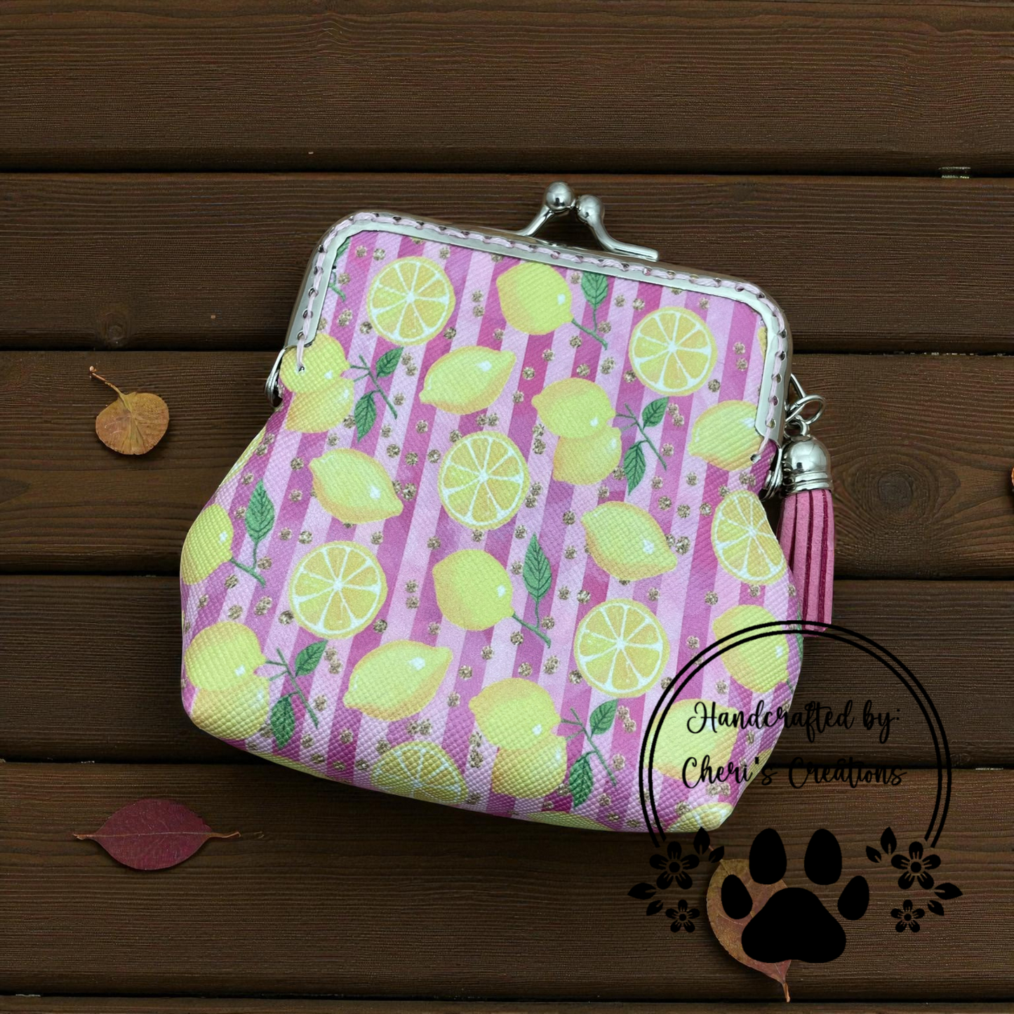 Coin Purse - Tossed Lemons Change Purse