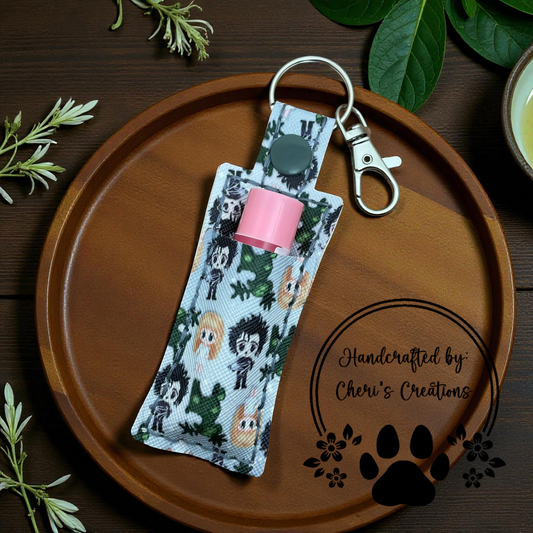 Chapstick Keychain - Scissorhands Lip Balm Holder