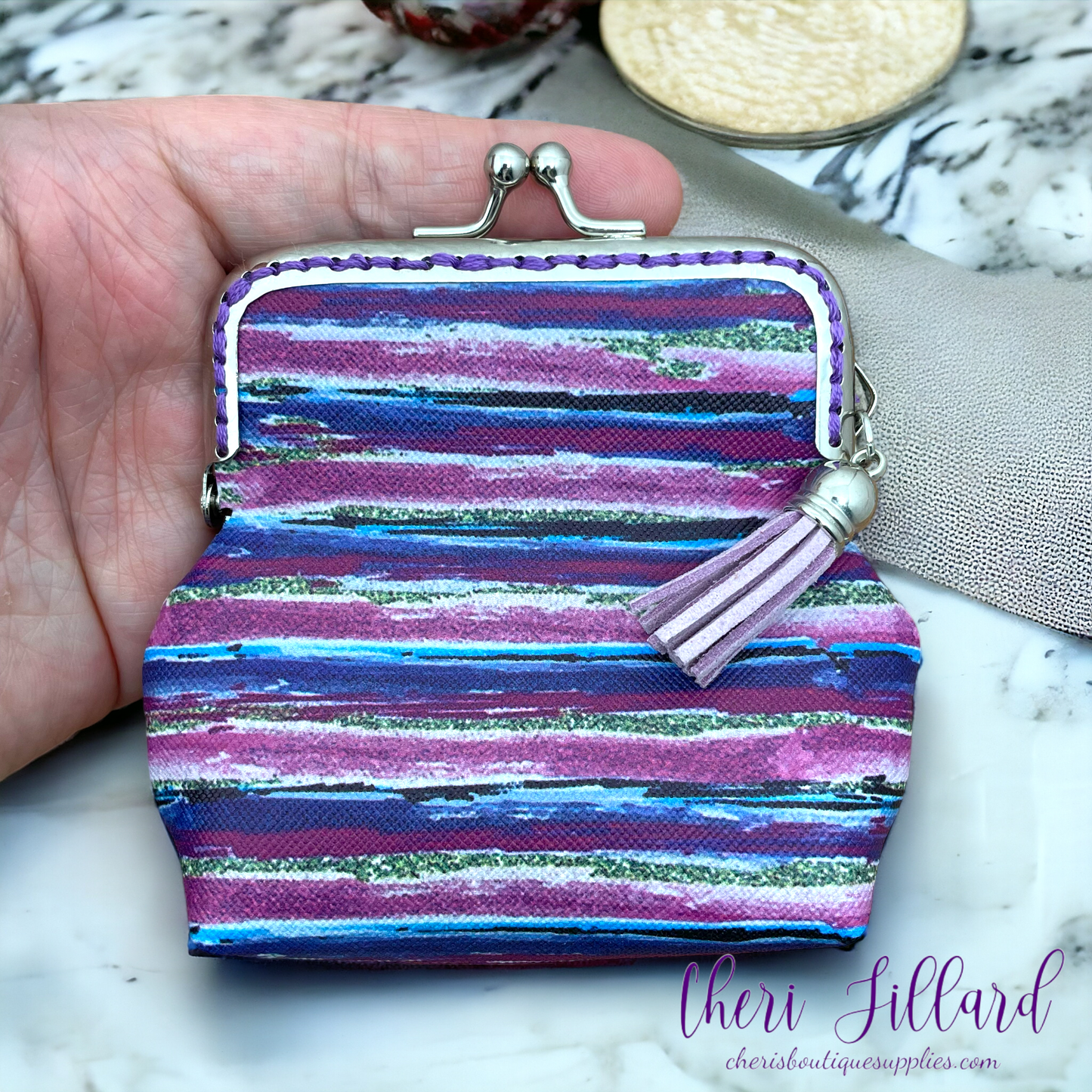 Shades of Purple Coin Purse