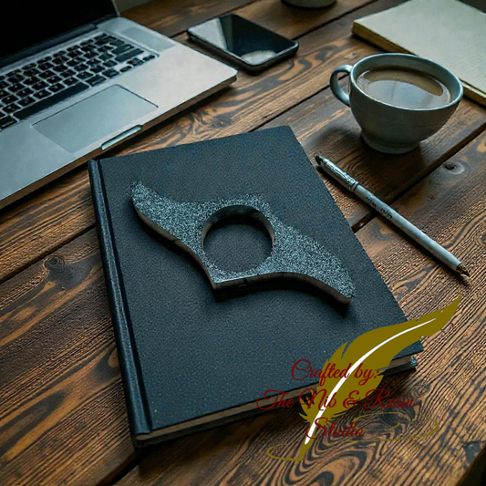 Page Holder - Glitter Black Small Blade Thumb Holder