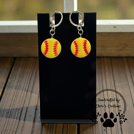 Softball Earrings – Mini Sport Dangles