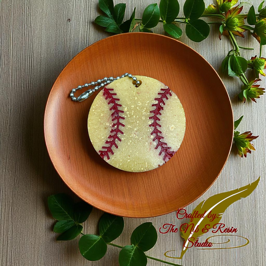 Softball Resin Keychain – Sports Keychain