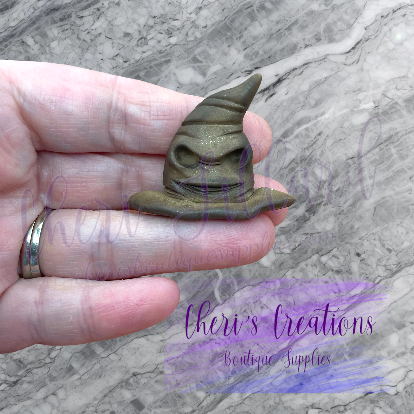 HP Inspired Sorting Hat & Golden Snitch Polymer Clay Embellishment