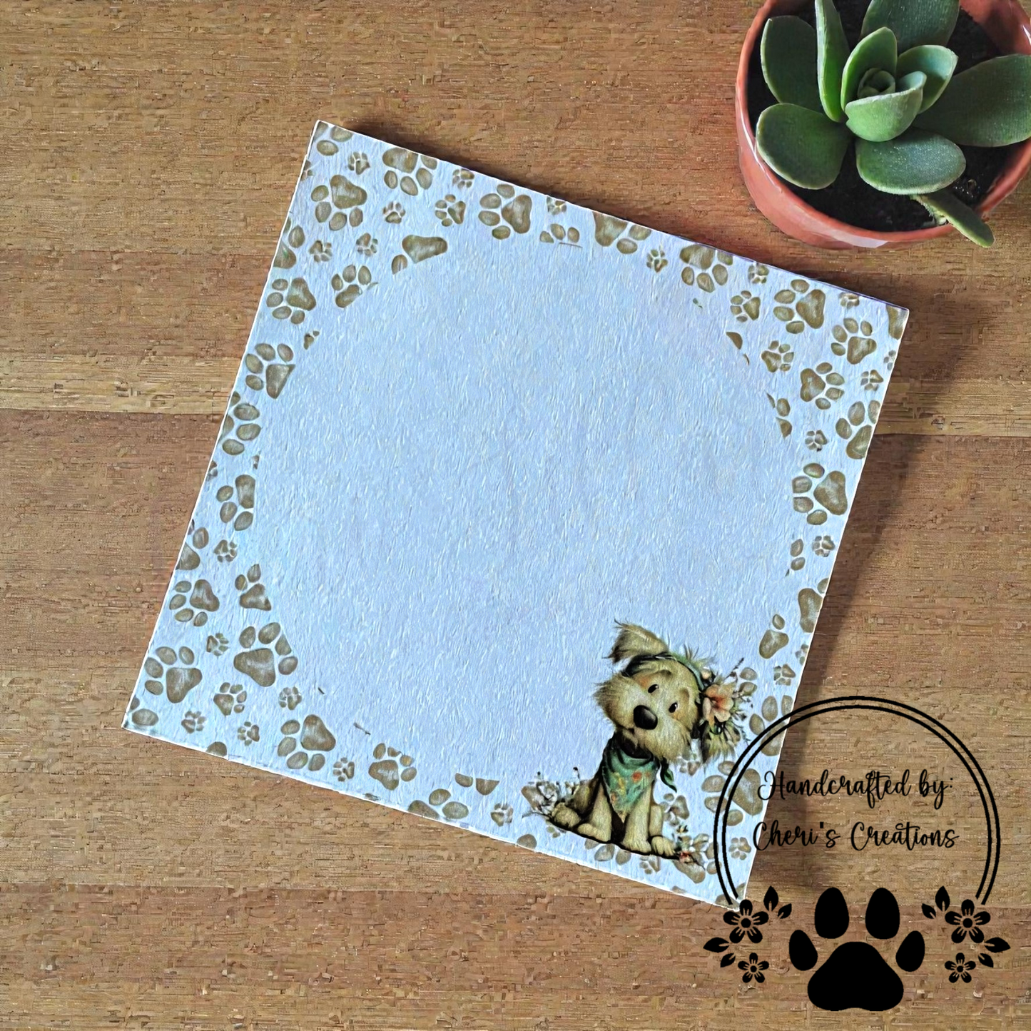Spring Pup Memo Pad