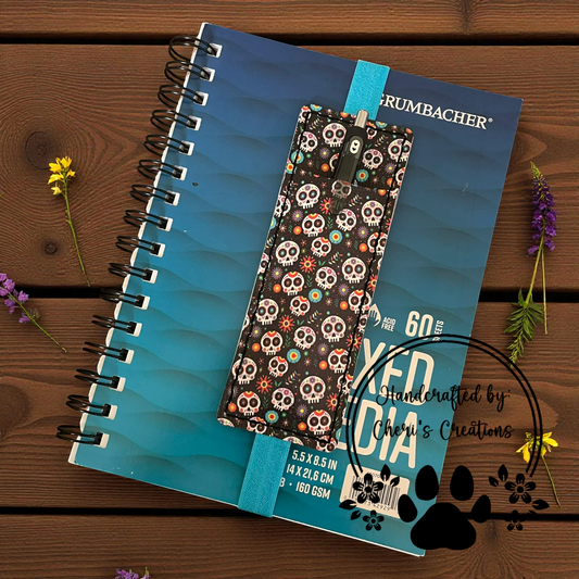 Pen Pouch - Sugar Skull Journal Pen Holder