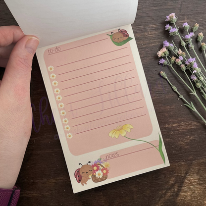 Ladybug Notepad – Cute Bug Memo Pad