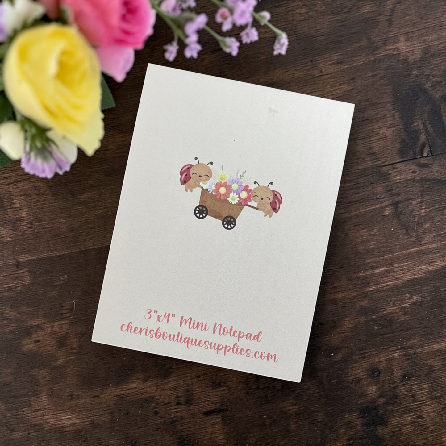 Ladybug Mini Notepad – Cute Summer Memo Pad