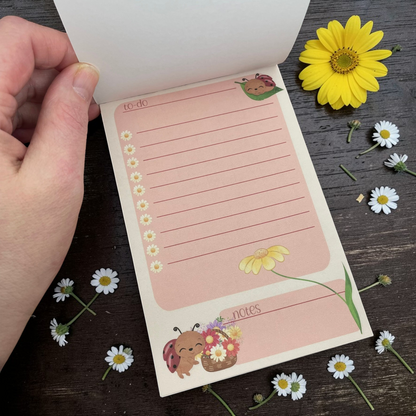 Ladybug Notepad – Cute Bug Memo Pad | Handmade Stationery