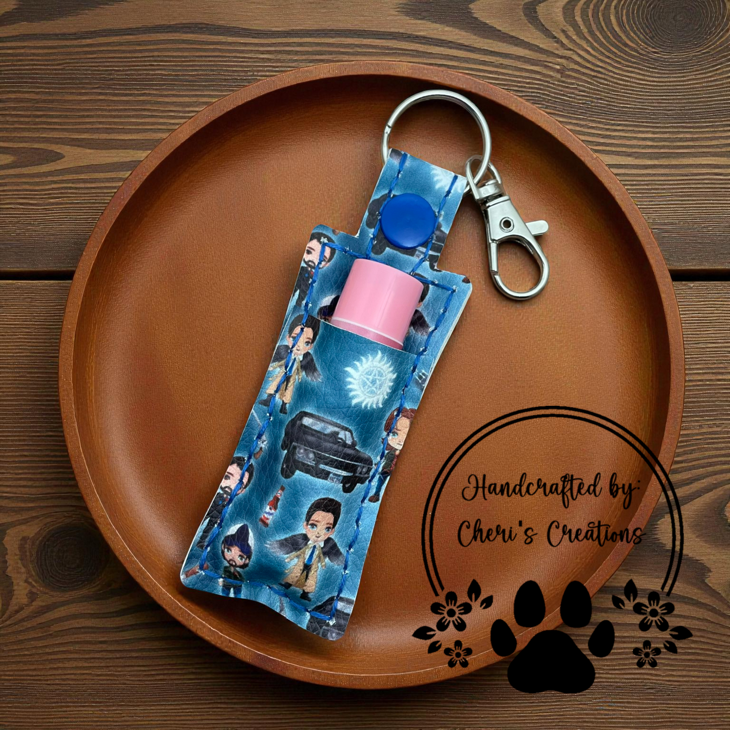 Chapstick Keychain - Family Business Lip Balm Holder