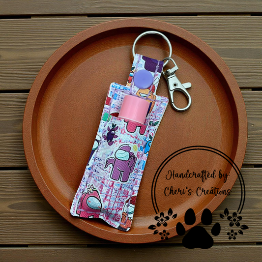 Chapstick Keychain - Suspect Aliens Lip Balm Holder