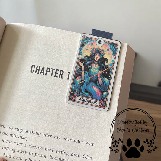 Magnetic Zodiac Bookmark – Astrology Gift for Book Lovers