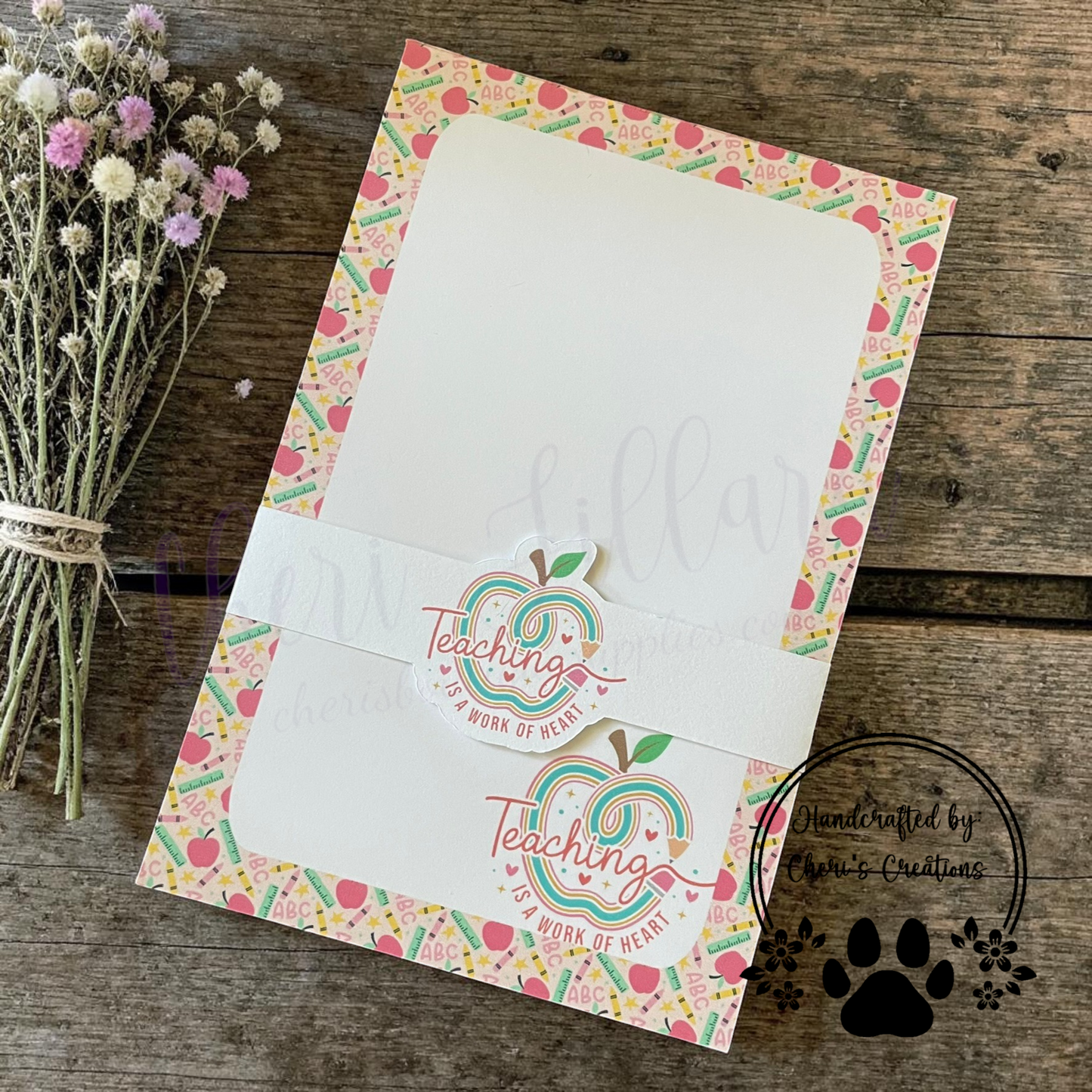 Teaching is a Work of Heart Notepad – Teacher Memo Pad