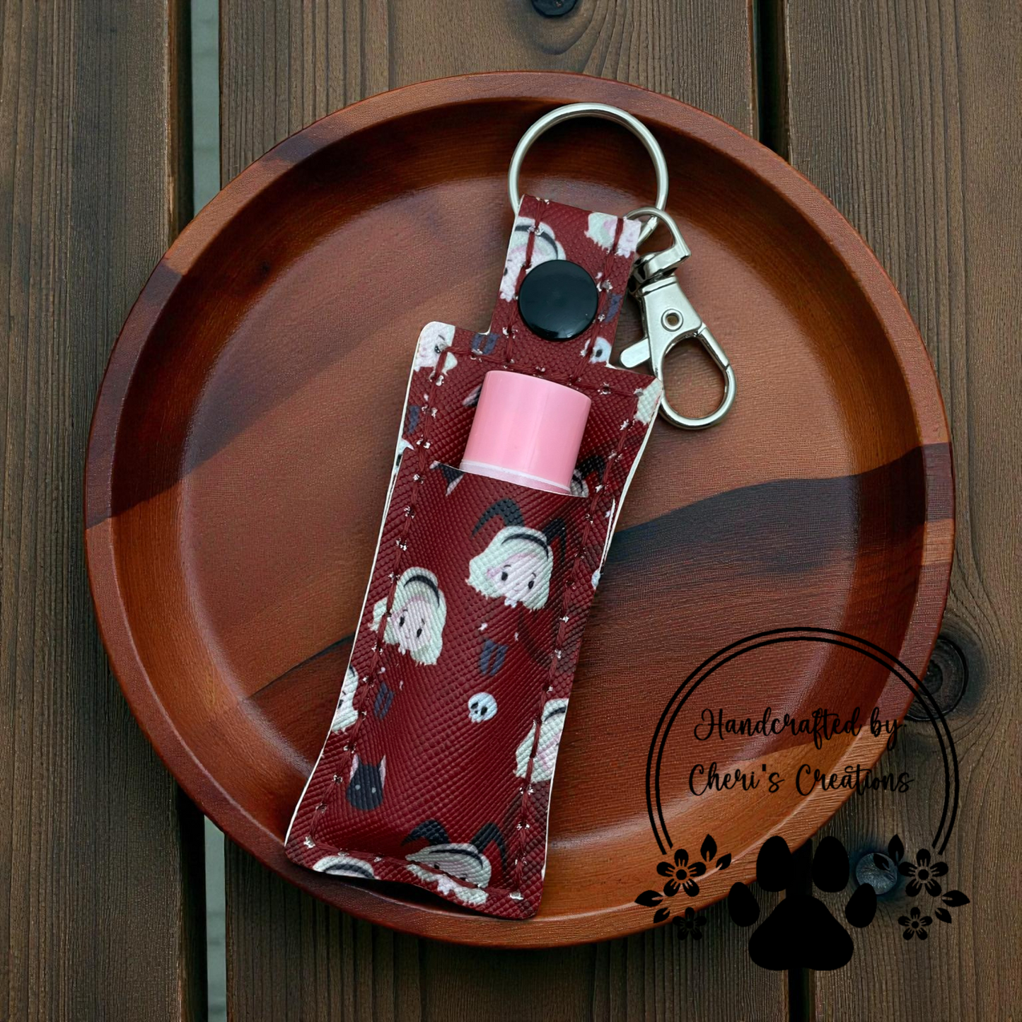 Chapstick Keychain - Teenage Witch Lip Balm Holder