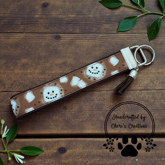 Wristlet Keychain - Toasted Marshmallows Key Fob
