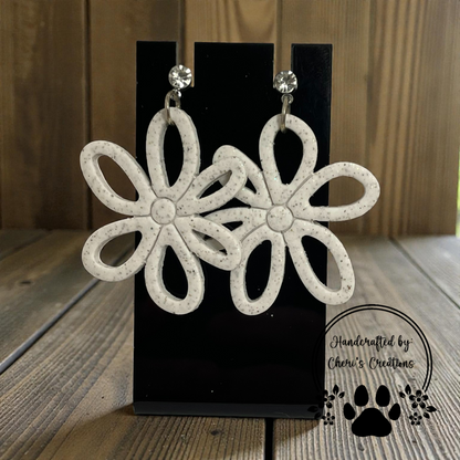 Vienna Flower Dangle Earrings – Handmade Polymer Clay Earrings