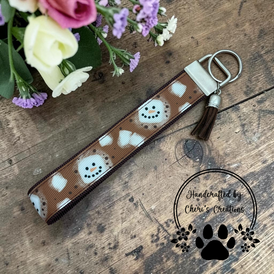 Toasted Marshmallows Wristlet Keychain