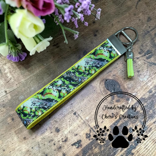 Softball Fan Wristlet Keychain