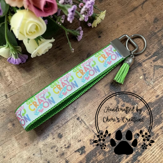 Get Your Cray-On Wristlet Keychain