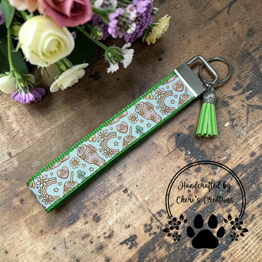 Mama's Travel Mug Wristlet Keychain
