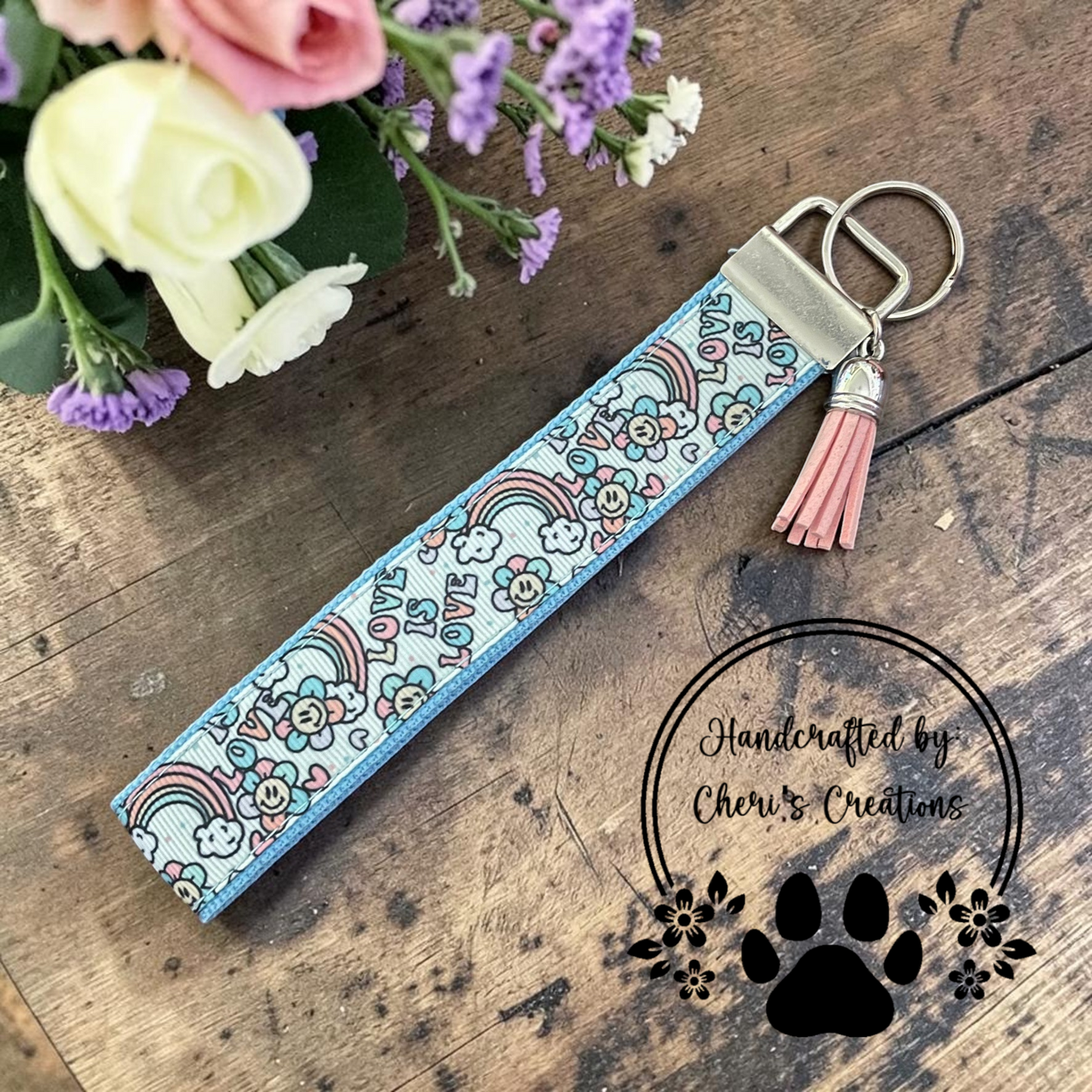 Love is Love Wristlet Keychain