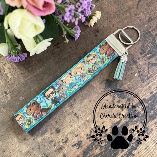 Dinosaur Park Wristlet Keychain