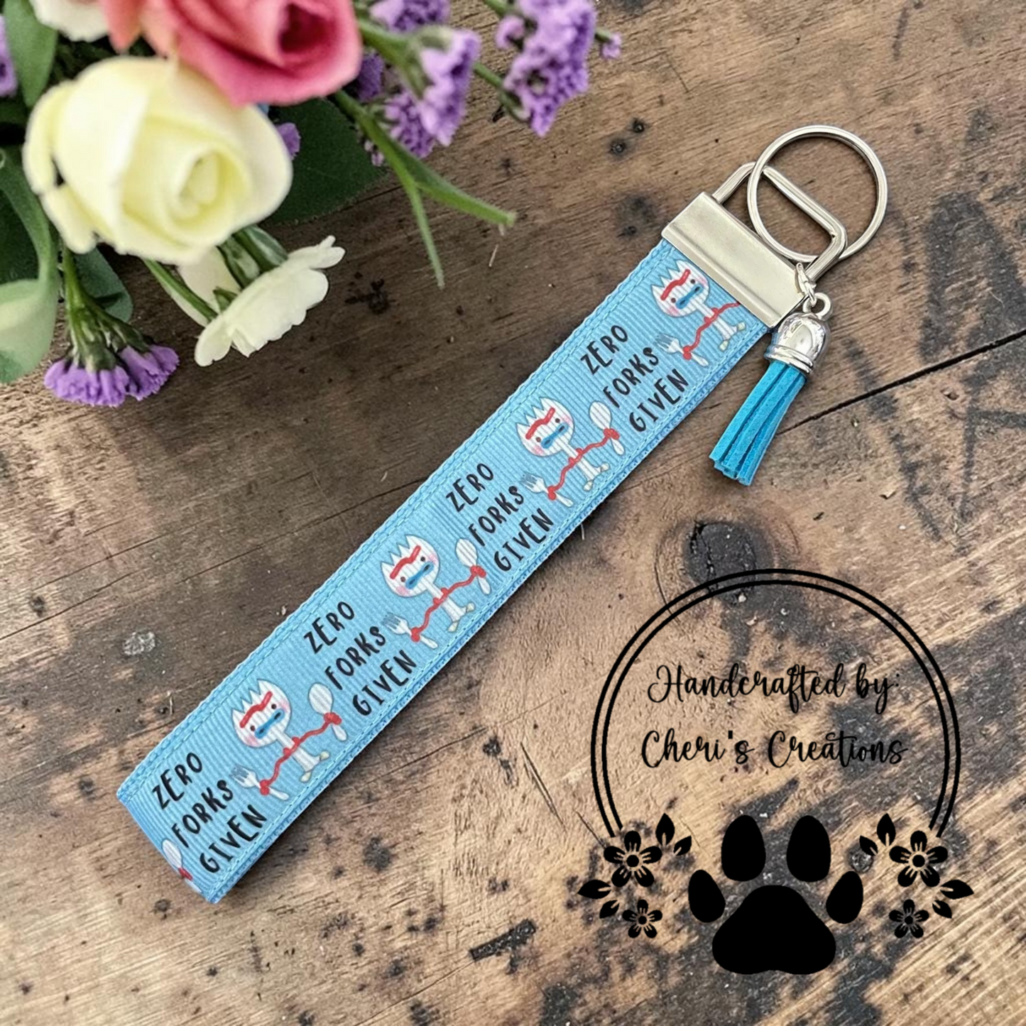 Zero Forks Given Wristlet Keychain - Limited Edition