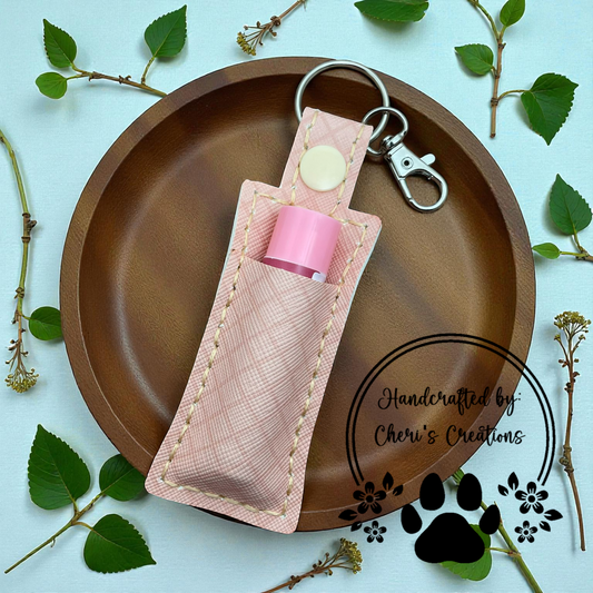 Chapstick Keychain - Waffle Cone Lip Balm Holder