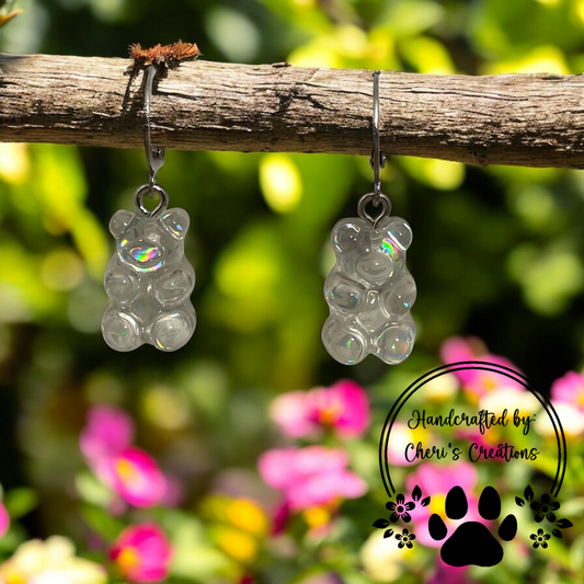 Sweet Mystery Flavor Gummy Bears Acrylic Dangle Earrings