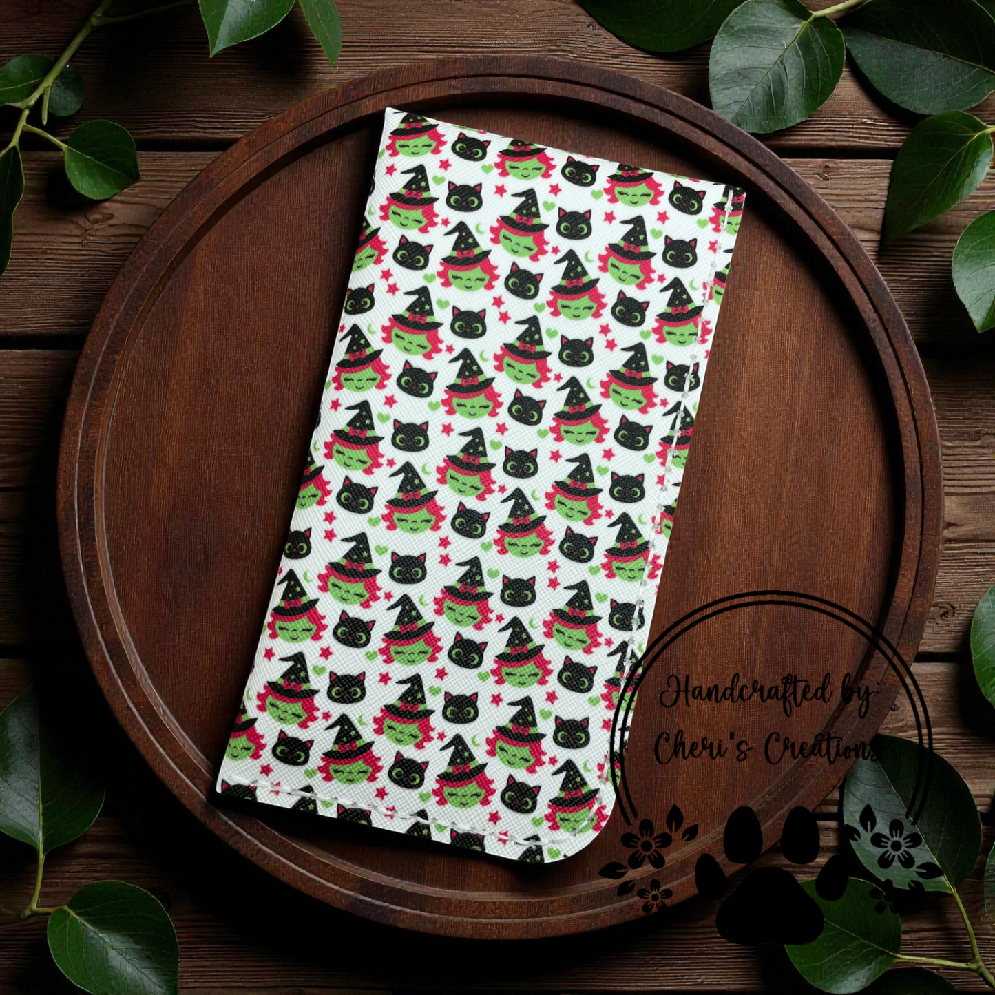Glasses Case - Witches & Cats on White Case for Glasses