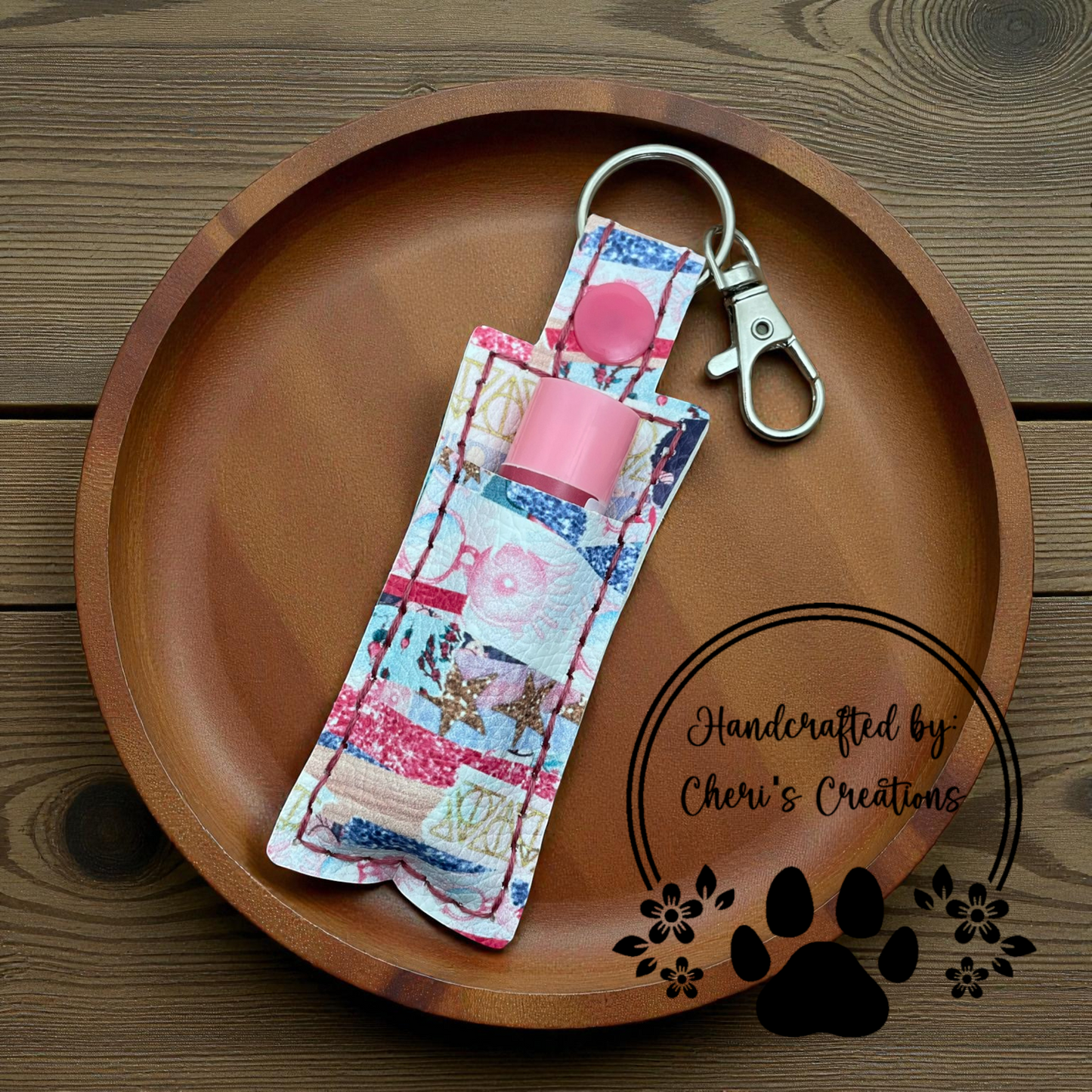 Chapstick Keychain - Wizard Hallows Lip Balm Holder