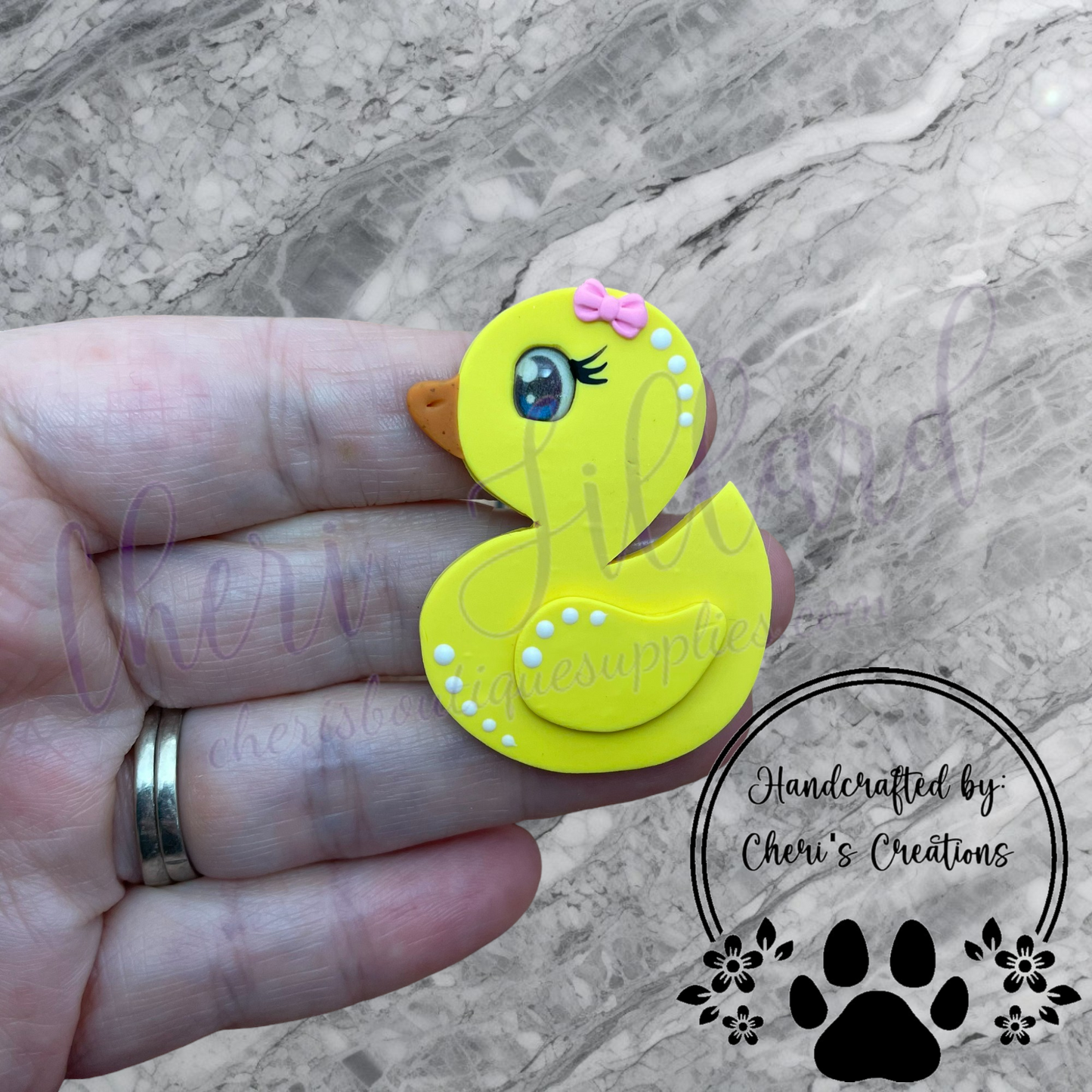 Rubber Ducky Polymer Clay Embellishment