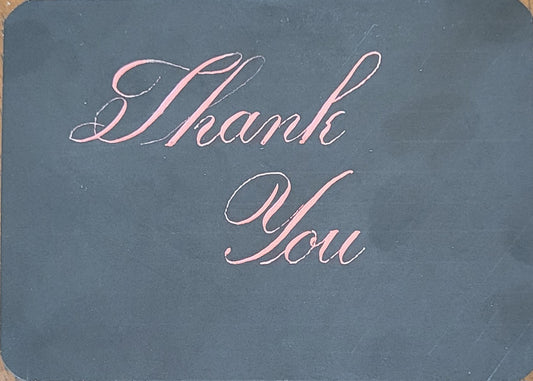 Black Thank You Card: 100 pk. - PearlEx Inks