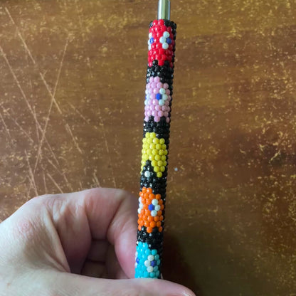 Retro Arcade Maze Rhinestone Bling Ballpoint Pen
