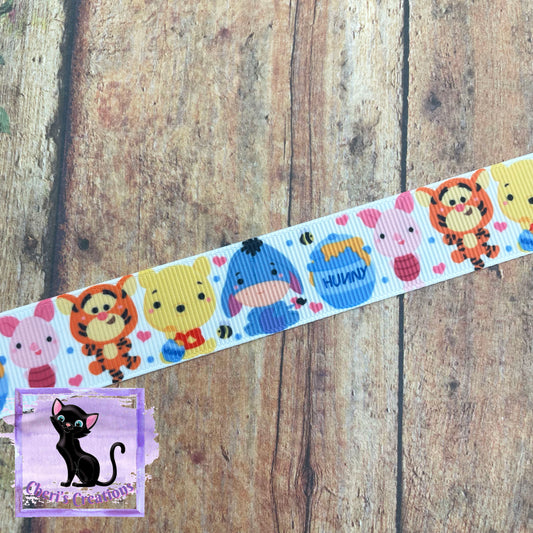 Pooh Bear and Friends Inspired/Grosgrain Ribbon